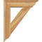 Ekena Millwork Traditional Traditional Rough Sawn Bracket w/ Offset Brace, Western Red Cedar, 8"W x 30"D x 36"H BKT0806X30X36TRA01RWR - alternate 4